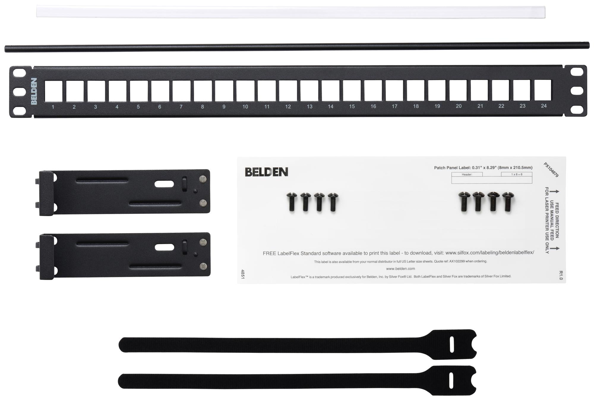 What Are the Label Sheets in My Belden Patch Panel Box?