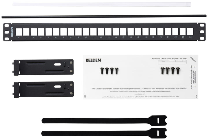 What Are the Label Sheets in My Belden Patch Panel Box?